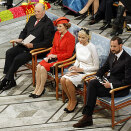 10 December: The King and Queen attend the presentation of the Nobel Peace Prize in Oslo Town Hall. The Crown Prince and Crown Princess were also in attendance  (Photo: Leonhard Foeger, Reuters)